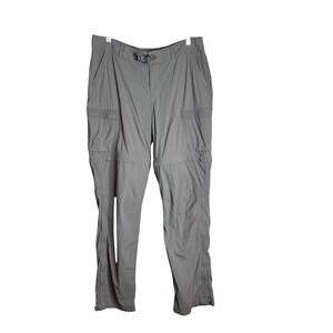 REI Co-op Womens‎ Convertible Hiking Pants Size 12 Gray Zip Off Cargo Travel